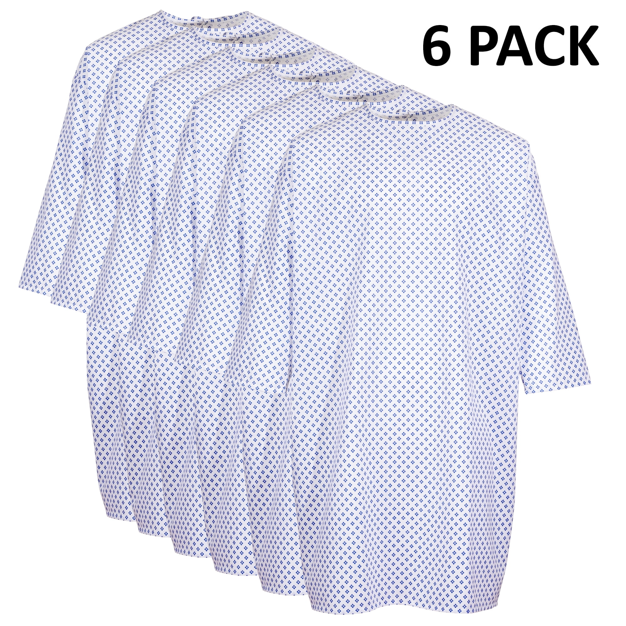 Deluxe Patient Hospital Gown, Easy Care, Soft & Comfortable Gowns - 4Pk -  Walmart.com | Patient gown, Hospital gown, Nursing dress
